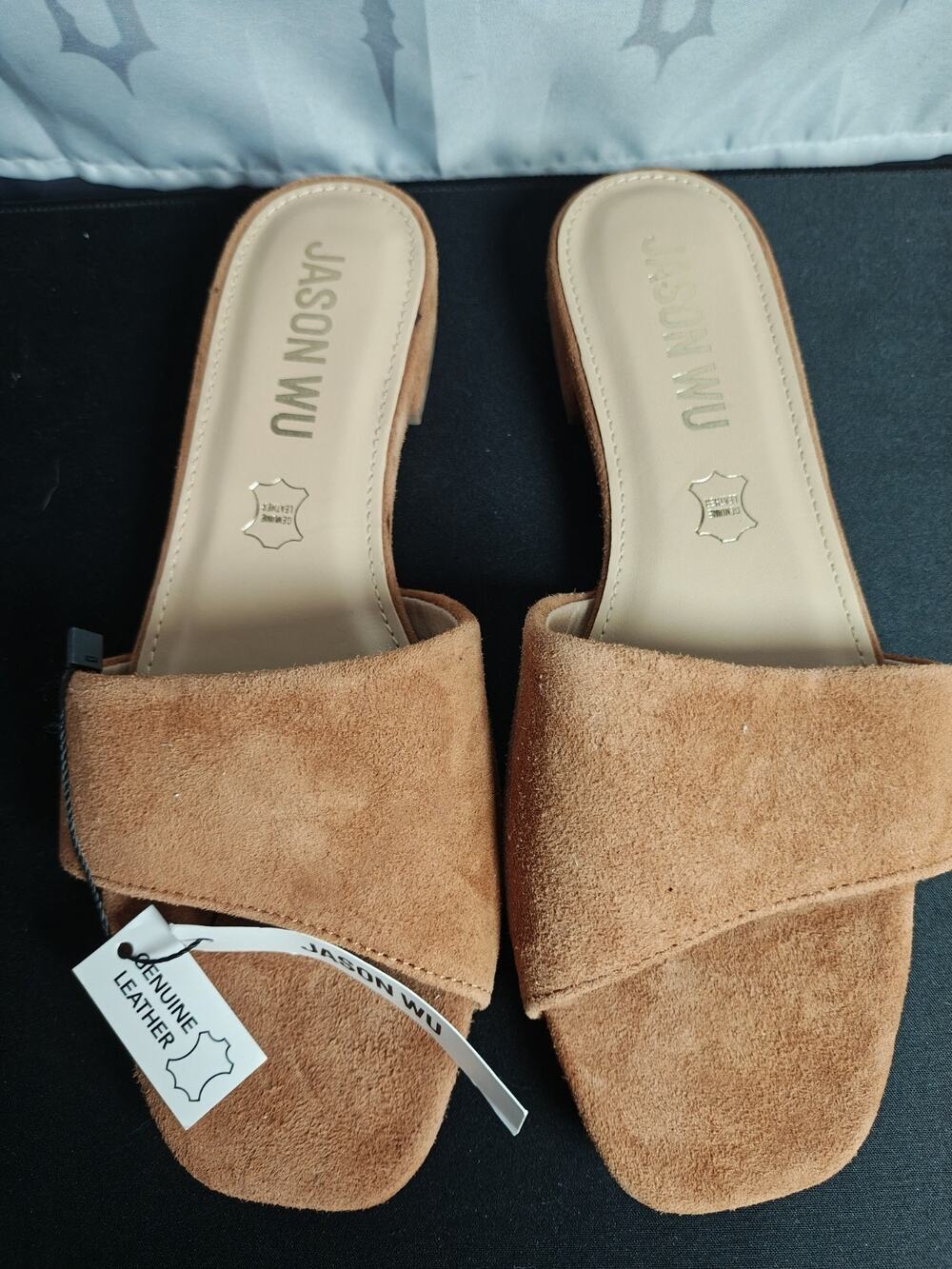 JASON WU Women's 8 Jane Sandals Suede Genuine Leather NWT